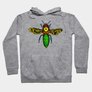 Bee in Flight Colorful thrives intelligent Hoodie